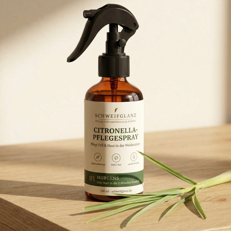 Schweifglanz Citronella-Pflegespray – Schutz & Frische für die Weidesaison